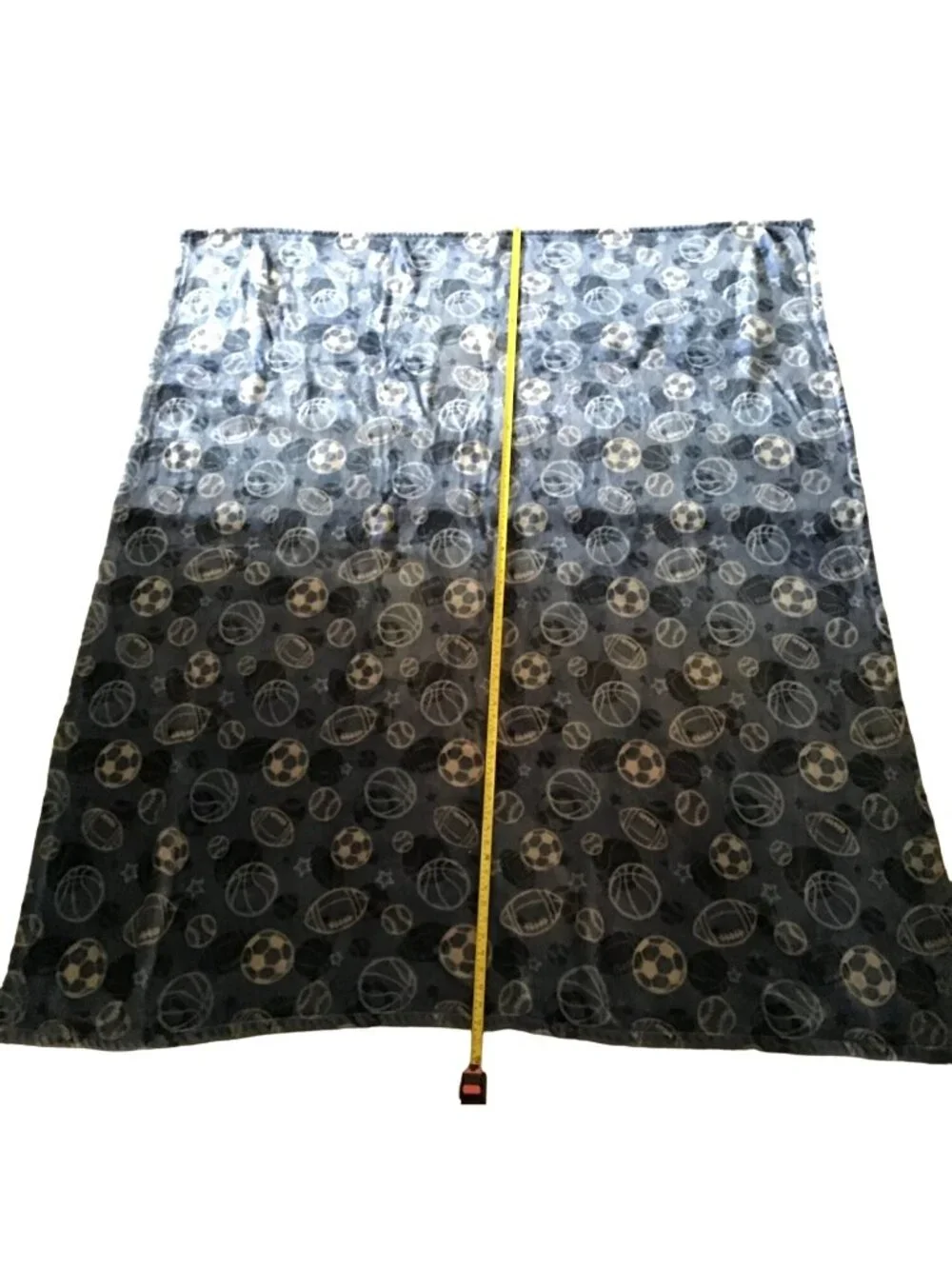 MULTI SPORTS BLUE SOFT WARM THROW BLANKET